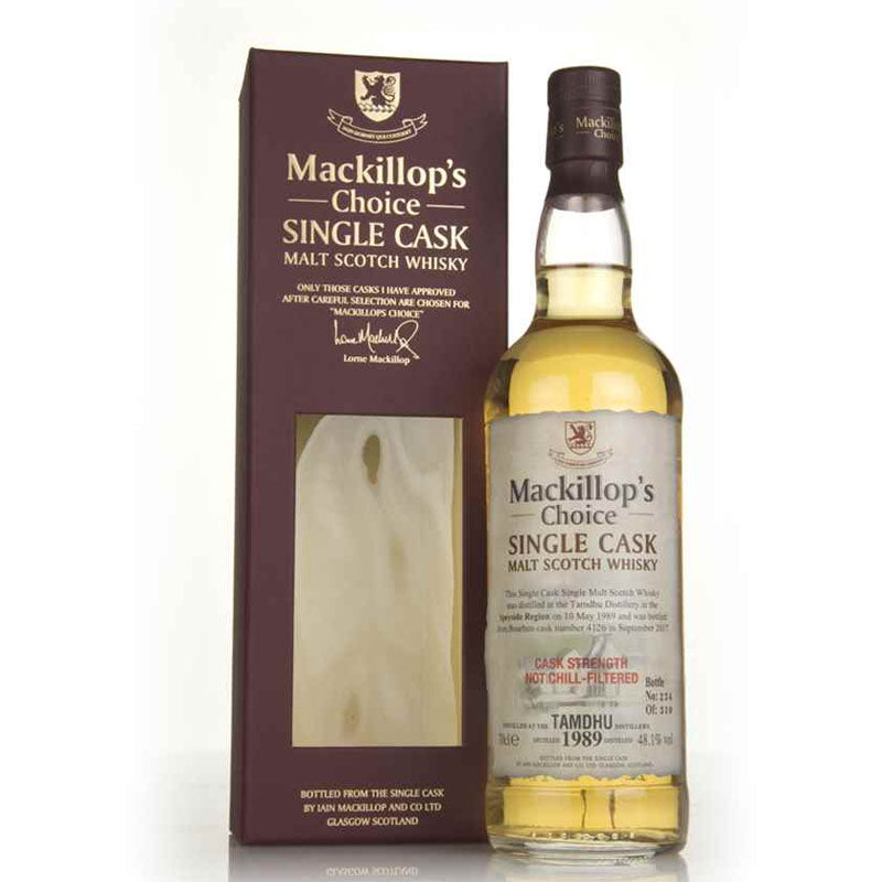 Tamdhu Distillery 1989 28 Year Old Mackillop's Choice Single Cask Cask Strength Speyside Single Malt Scotch Whisky ABV 48.1% Vol 700ml / 70cl (Pre-Order 7 Days)