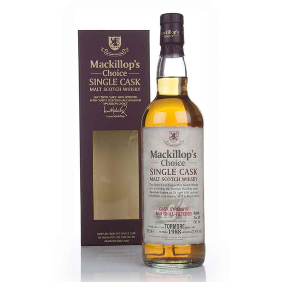 Tormore 1988 26 Year Old Mackillop's Choice Cask #4176 ABV 55.6% 70CL
