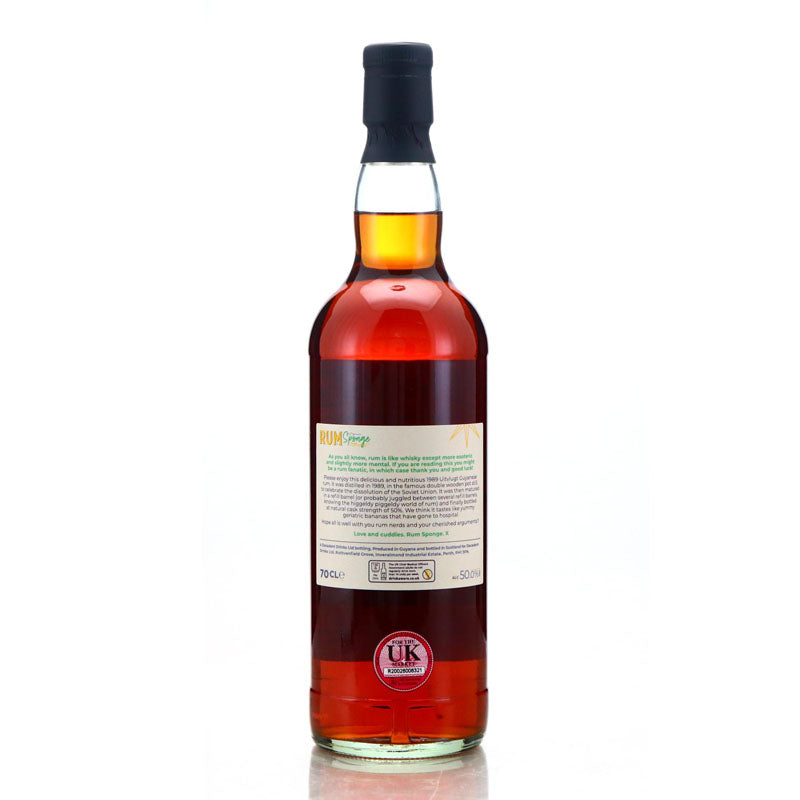 Uitvlugt 1989 31 Year Old Rum Sponge Cask Edition No.9 Refill Barrel ABV 50% 70CL with Gift Box