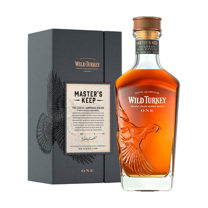 Wild Turkey Master's Keep 7.0 ONE Toasted Oak Finish (Bottled In 2021) Kentucky Straight Bourbon Whiskey 101 Proof ABV 50.5% Vol 750ml / 75cl