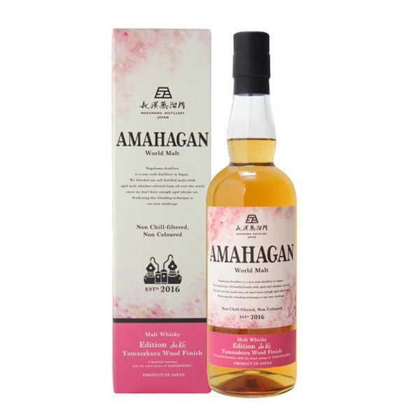 Nagahama Distillery 長濱蒸溜所 AMAHAGAN World Malt Whisky – Edition No.4 Yamazakura Wood Finish ABV 47% Vol 700ml / 70cl (With Gift Box)