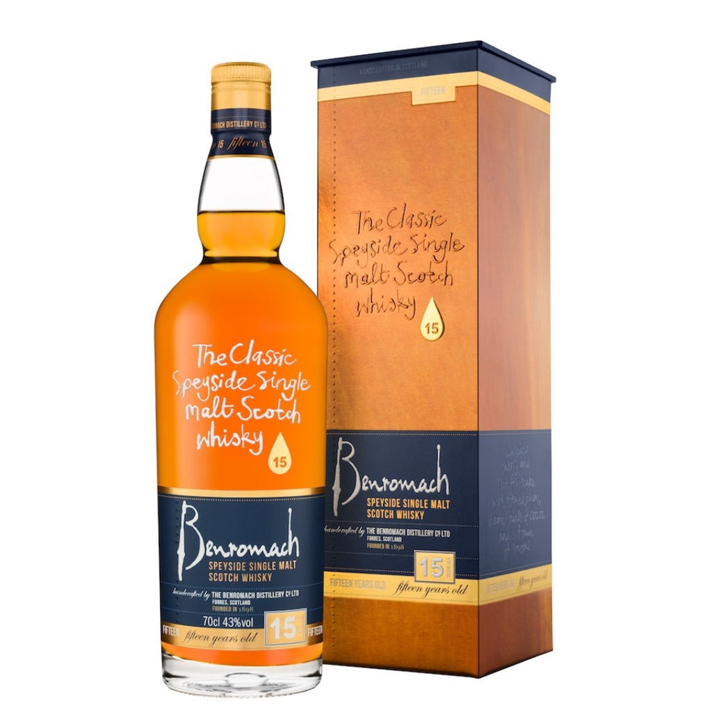 Benromach 15 Year Old Scotch Whisky ABV 46% 70cl With Gift Box
