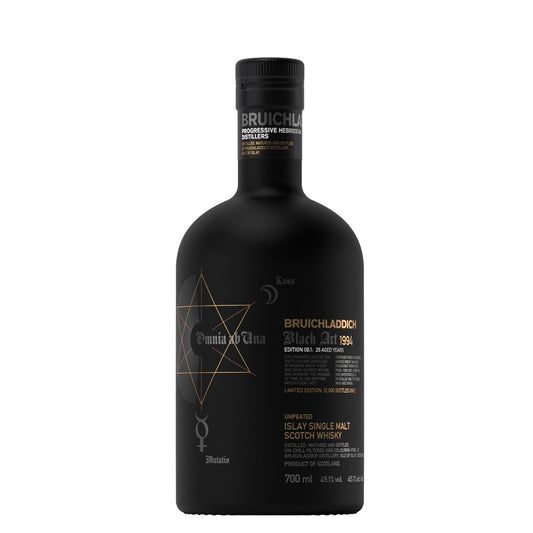 Bruichladdich 1994 26 Year Old Black Art Edition 8.1 Unpeated Islay Single Malt Scotch Whisky ABV 45.1% Vol 700ml / 70cl with Gift Box
