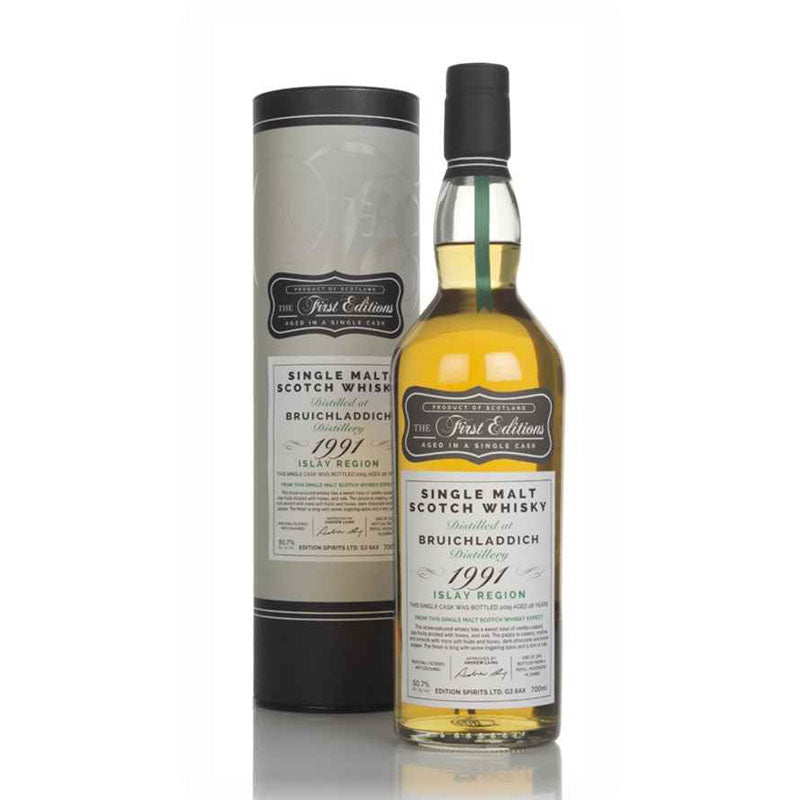 Bruichladdich 1991 28 Year Old The First Editions Series #16883 ABV 50.7% 70CL with Gift Box