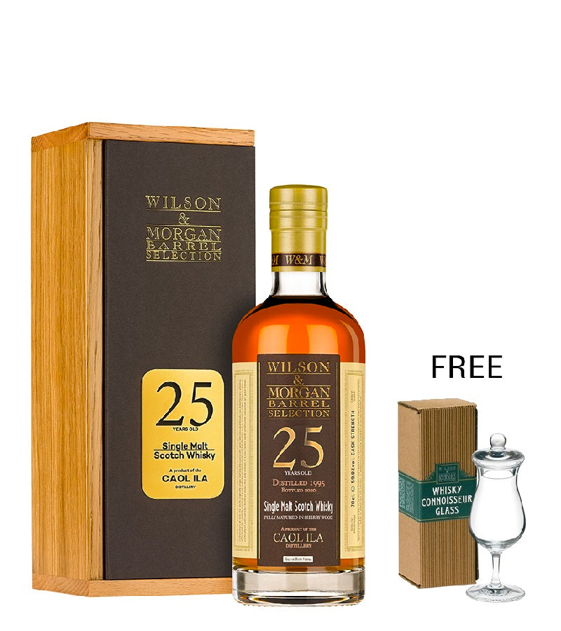 Caol Ila 1995 Wilson & Morgan 25 Years Old Bot.2020 FREE Whisky Connoisseur Glass