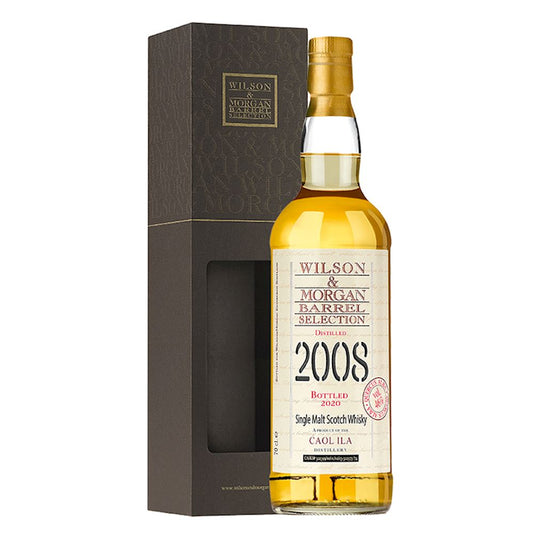 Caol Ila Distilled 2008 Bottled 2020 Wilson & Morgan Barrel Selection 12 Year Old Quercus Alba Islay Single Malt Scotch Whisky ABV 46% Vol 70cl / 700ml with Gift Box