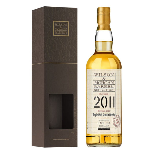 Caol Ila Distilled 2011 Bottled 2019 Wilson & Morgan Barrel Selection 8 Year Old 1st Fill Bourbon Islay Single Malt Scotch Whisky ABV 46% Vol 70cl / 700ml with Gift Box