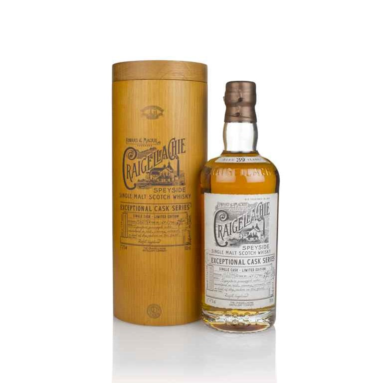 Craigellachie 1980 39 Year Old Exceptional Cask Series Cask 2037 Single Cask Limited Edition Speyside Single Malt Scotch Whisky ABV 53% Vol 700ml / 70cl