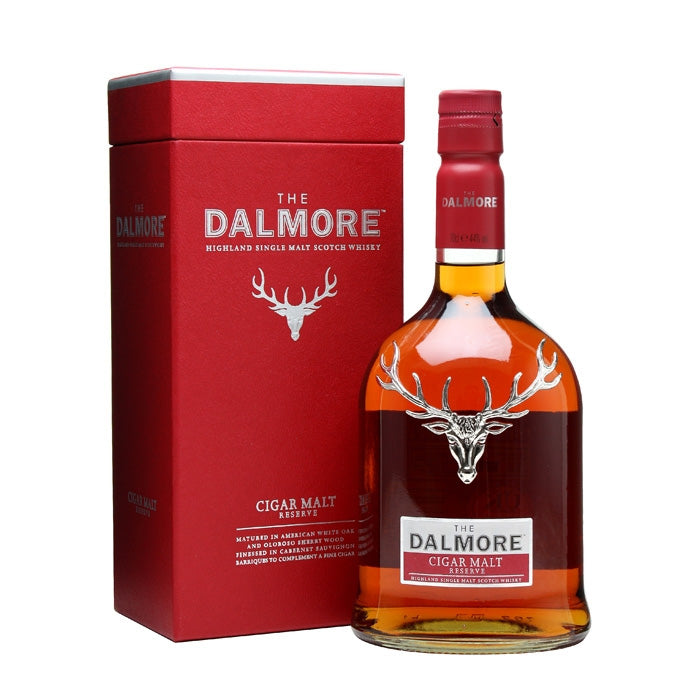 The Dalmore Cigar Malt Reserve Matured in American White Oak and Olorosso Sherry Wood Finished in Cabernet Sauvignon Barriques to Complement a Fine Cigar Highland Single Malt Scotch Whisky ABV 44% Vol 70cl / 700ml (Box may not in good condition)