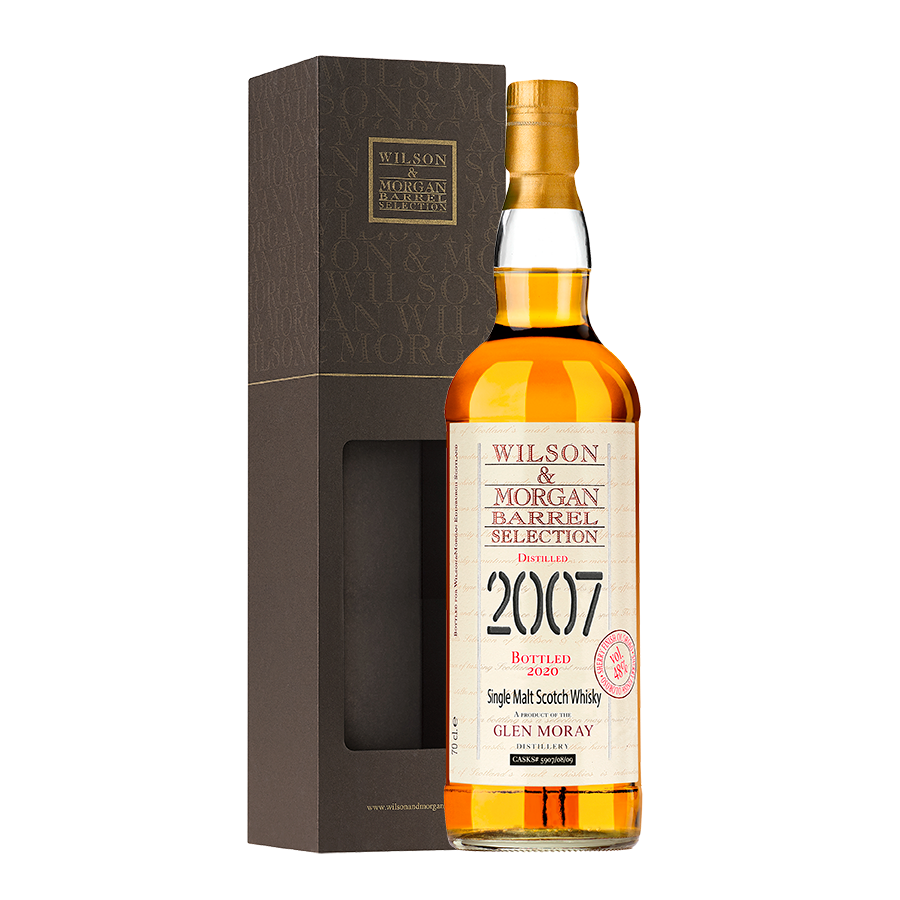 Glen Moray Distillery Distilled 2007 Bottled 2020 (13 Year Old) Wilson & Morgan Barrel Selection Olorosso Sherry Finish Single Malt Scotch Whisky ABV 48% Vol 70cl / 700ml (With Gift Box)
