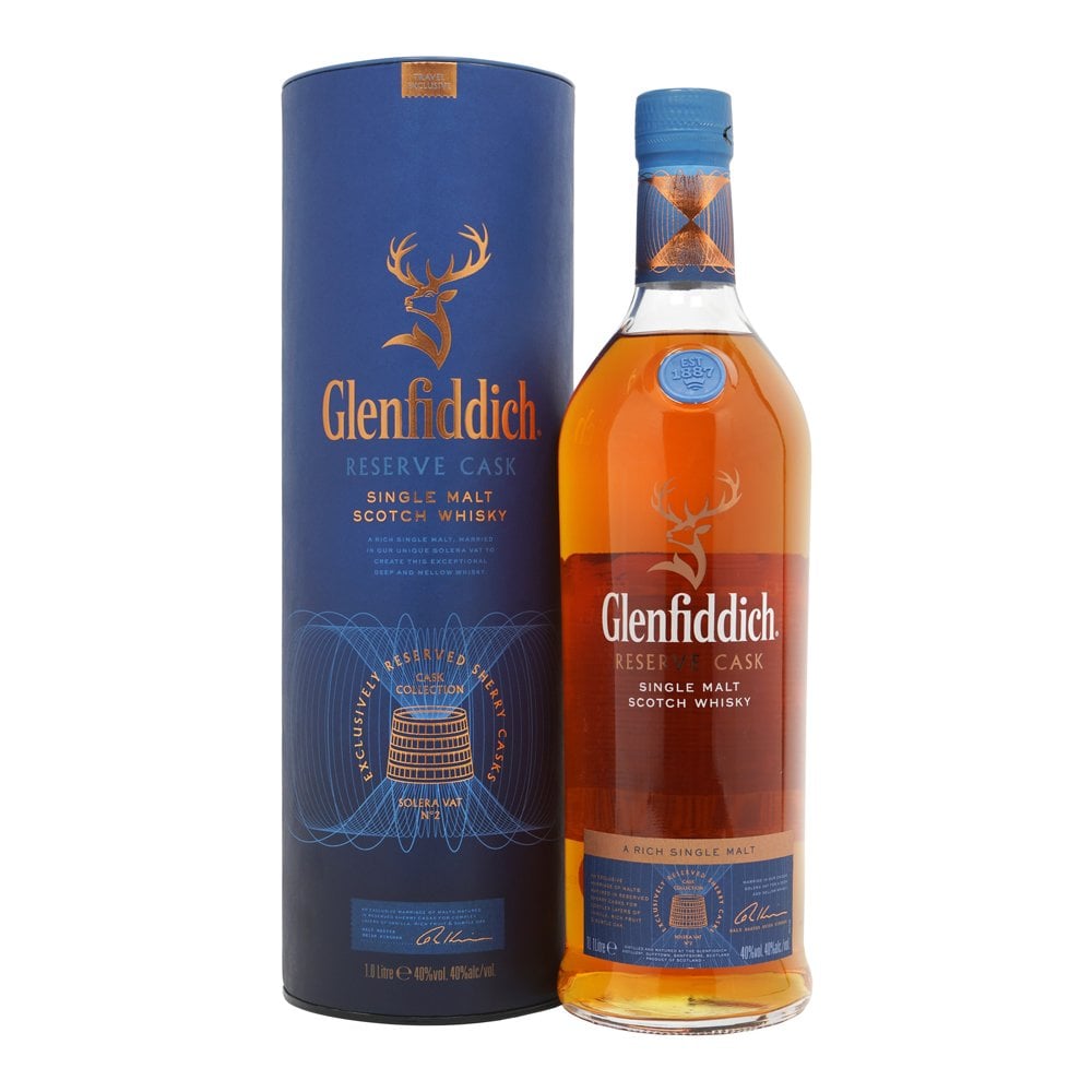 Glenfiddich Reserve Cask Single Malt Scotch Whisky ABV 40% Vol 100cl / 1000ml / 1L
