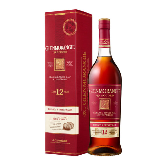 Glenmorangie Accord 12 Years Old Single Malt Whisky ABV 43% 1000ml with Gift Box
