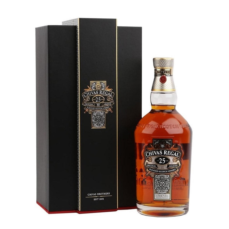 Chivas Regal 25 Year Old Blended Scotch Whisky 70cl with Gift Box