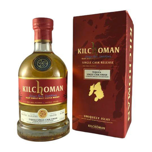 Kilchoman 8 Year 2012 Tequila Cask Finish LMDW SG15th Anniversary Single Cask Release Islay Single Malt Scotch Whisky ABV 52.8% Vol 700ml / 70cl (With Gift Box)