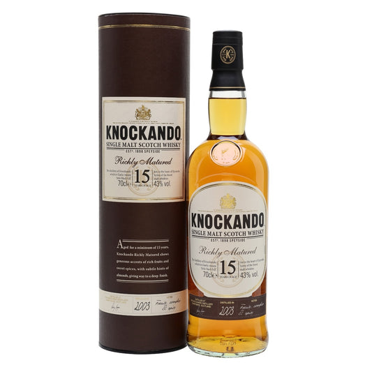 Knockando 2003 15 Year Old Speyside Single Malt Scotch Whisky ABV 43% Vol 700ml / 70cl