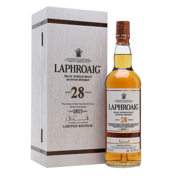 Laphroaig 28 Year Old ABV 44.4% 700ml with Gift Box