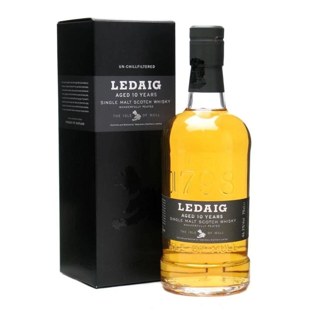 Ledaig 10 Years Old ABV 46.3% 70cl with Gift Box