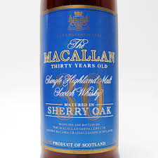 Macallan 30 Years Old Sherry Oak Blue Label - The Whisky Shop Singapore