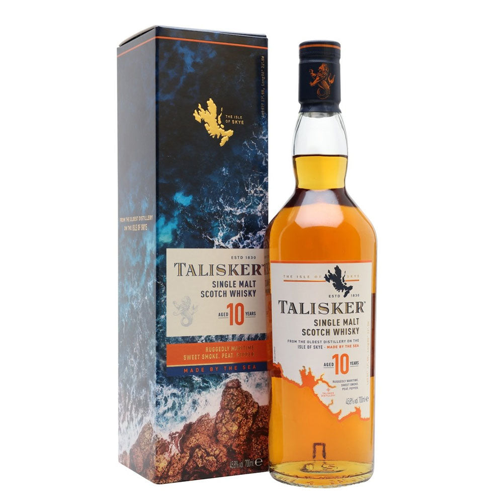 Talisker 10 Years Old ABV 45.8% 70cl with Gift Box