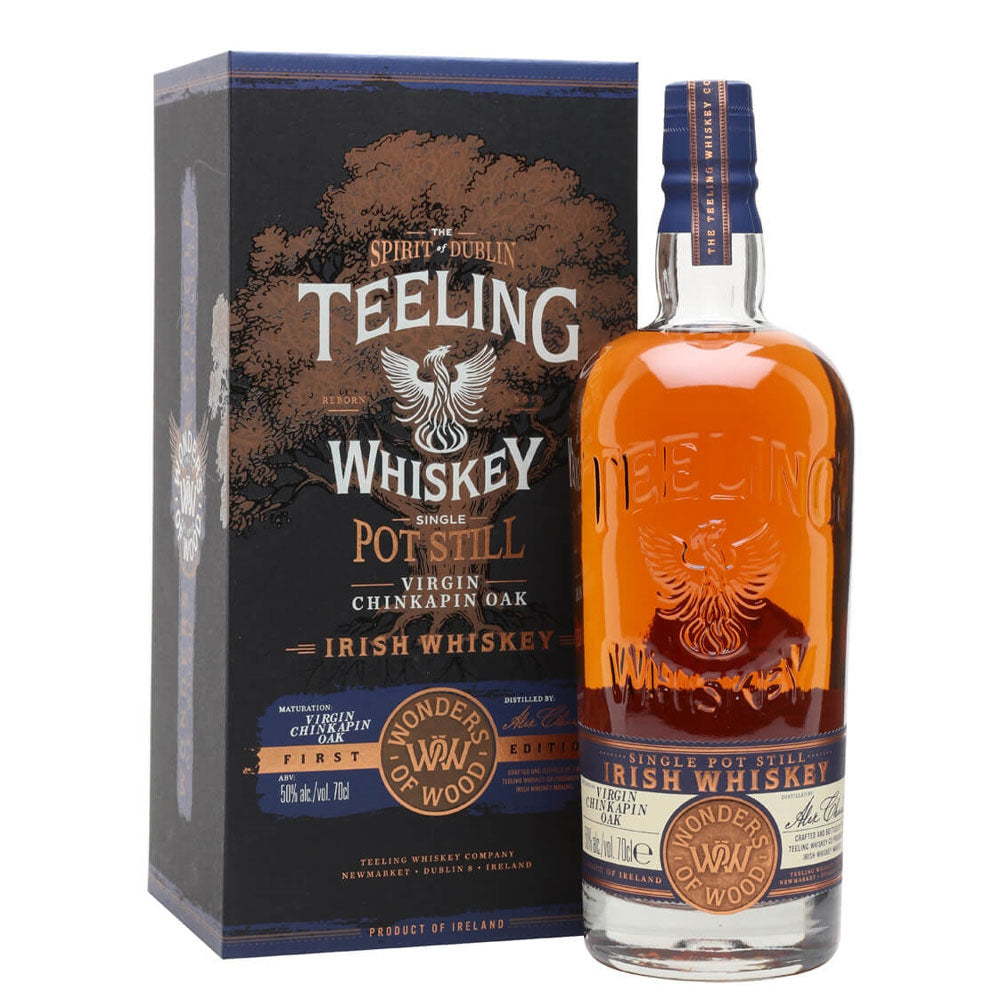 Teeling Wonders Of Wood First Edition Virgin Chinkapin Oak Single Pot Still Irish Whiskey  ABV 50% Vol 70cl / 700ml