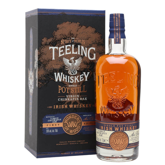 Teeling Wonders Of Wood First Edition Virgin Chinkapin Oak Single Pot Still Irish Whiskey  ABV 50% 700ml
