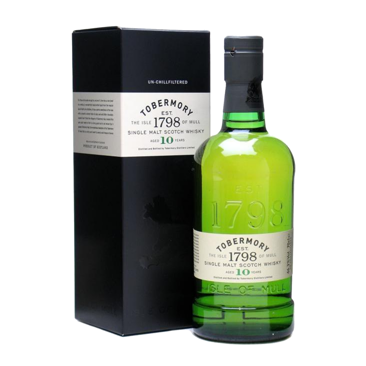 Tobermory 10 Years Isle Of Mull Single Malt Scotch Whisky ABV 46.3% Vol Vol 700ml / 70cl