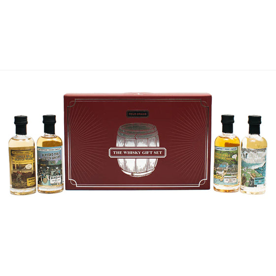 Four Drams Whisky Gift Set (Blended Malt #3 21 Year old 47.1% / Bunnahabhain 11Y 49.5% / Inchgower 14Y 50.5% / Benriach 9Y 51.7%)