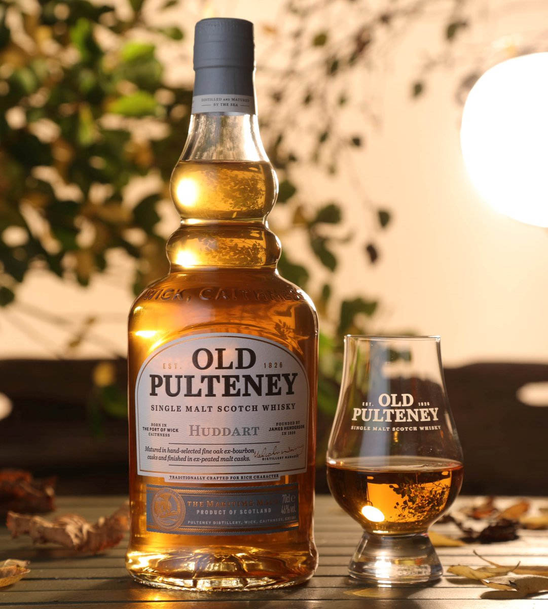 Old Pulteney Huddart Matured in Hand Selected Fine Oak Ex Bourbon Casks and Finished in Ex Peated Malt Casks Highland Single Malt Scotch Whisky ABV 46% Vol 70cl / 700ml (With Gift Box)