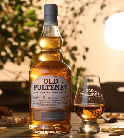 Old Pulteney Huddart Matured in Hand Selected Fine Oak Ex Bourbon Casks and Finished in Ex Peated Malt Casks Highland Single Malt Scotch Whisky ABV 46% Vol 70cl / 700ml (With Gift Box)